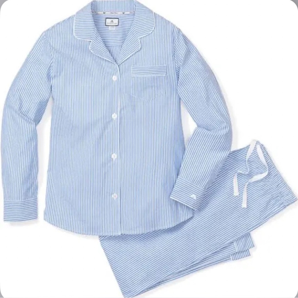 New Petite Plume Women’s Seersucker Stripe Pajamas